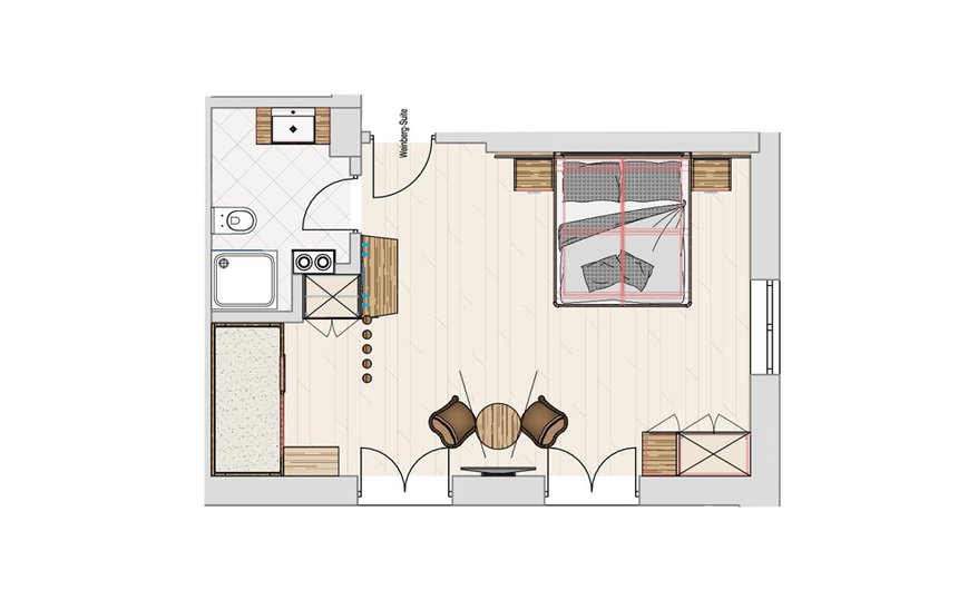 Weinberg Suite mit moderner Einrichtung und Panoramablick im Sonngart Hotel Weinberg Suite mit moderner Einrichtung und Panoramablick im Sonngart Hotel